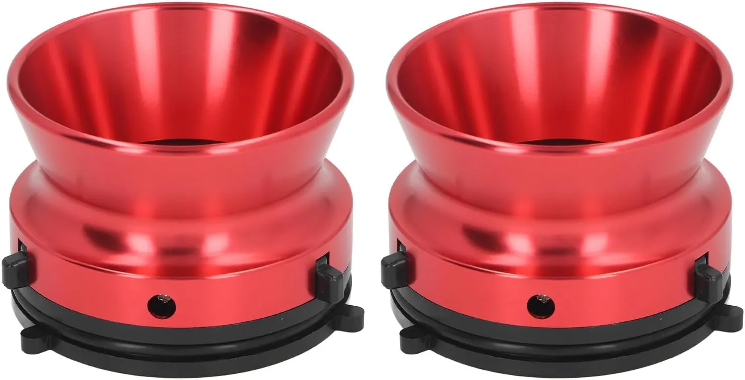 1 Pair Nab Hub Adapters, Universal 10 Inch Opener Polished Aluminum Alloy HUB for Studer ReVox Akai Teac, Compatible with Studer ReVox Devices (Red)