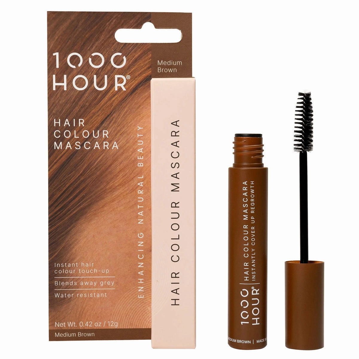 1000 Hour  Hair Mascara Medium Brown 12G