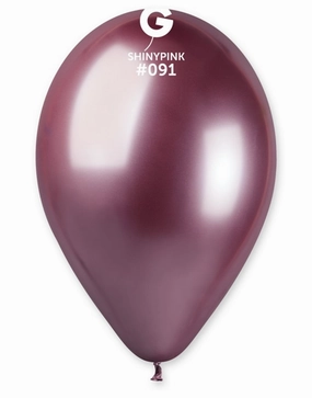 13in Gemar Shiny Pink Balloons 25ct #091