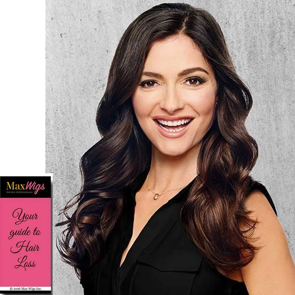 16" Length 1 Piece Clip-In Extension Color R14/88 Golden Wheat - Tru2Life 100% Heat Friendly Synthetic Fiber Hairdo Full Volume Loose Waves or Curls Extensione de Cabello Hairloss Booklet