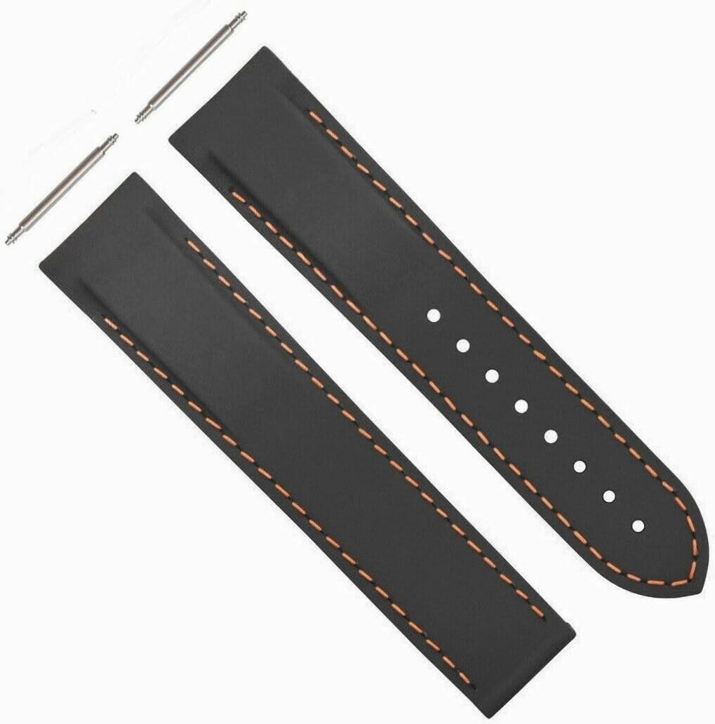20-22MM Rubber Diver Strap Band for Omega SEAMASTER Planet Curved END   Clasp