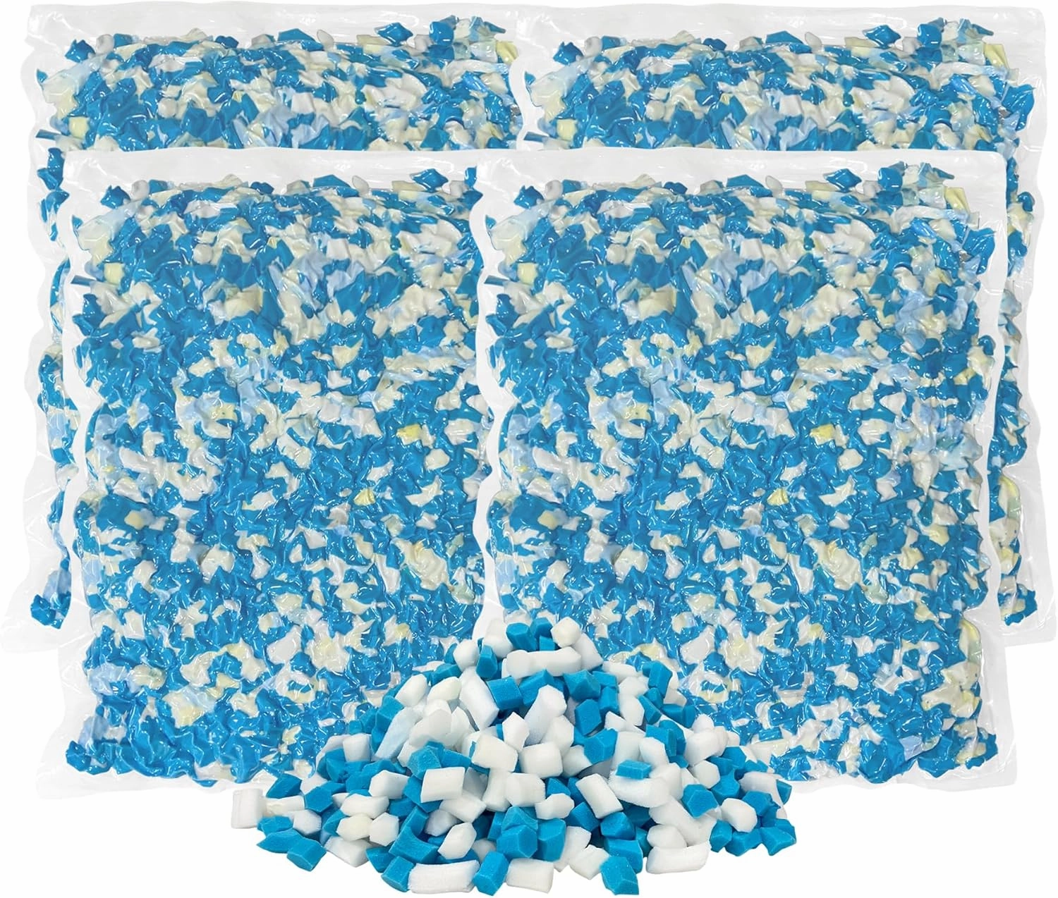 20 LBS Shredded Gel Memory Foam Filling, Comfortable and Soft Bean Bag Chair Filler, Memory Foam Stuffing for Cooling Pillow, Beanbag, Stuffed Animal, Dog Bed, Couch Cushion