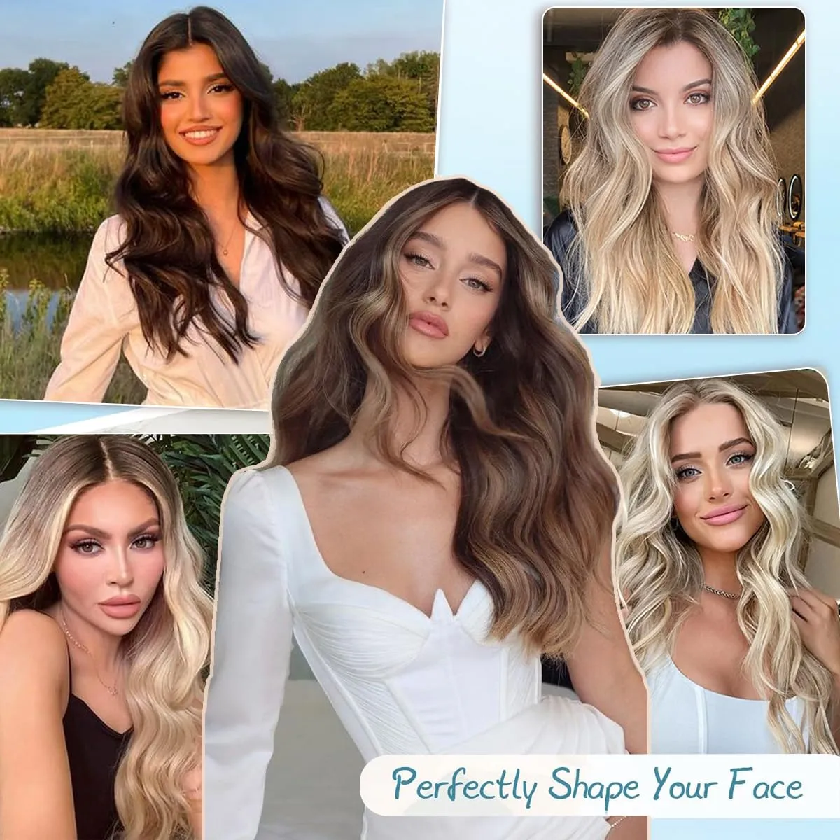 20" Wavy Toppers for Women - Add Volume, 6.5"x6.5" Base, Synthetic Hair Pieces for Thinning Hair