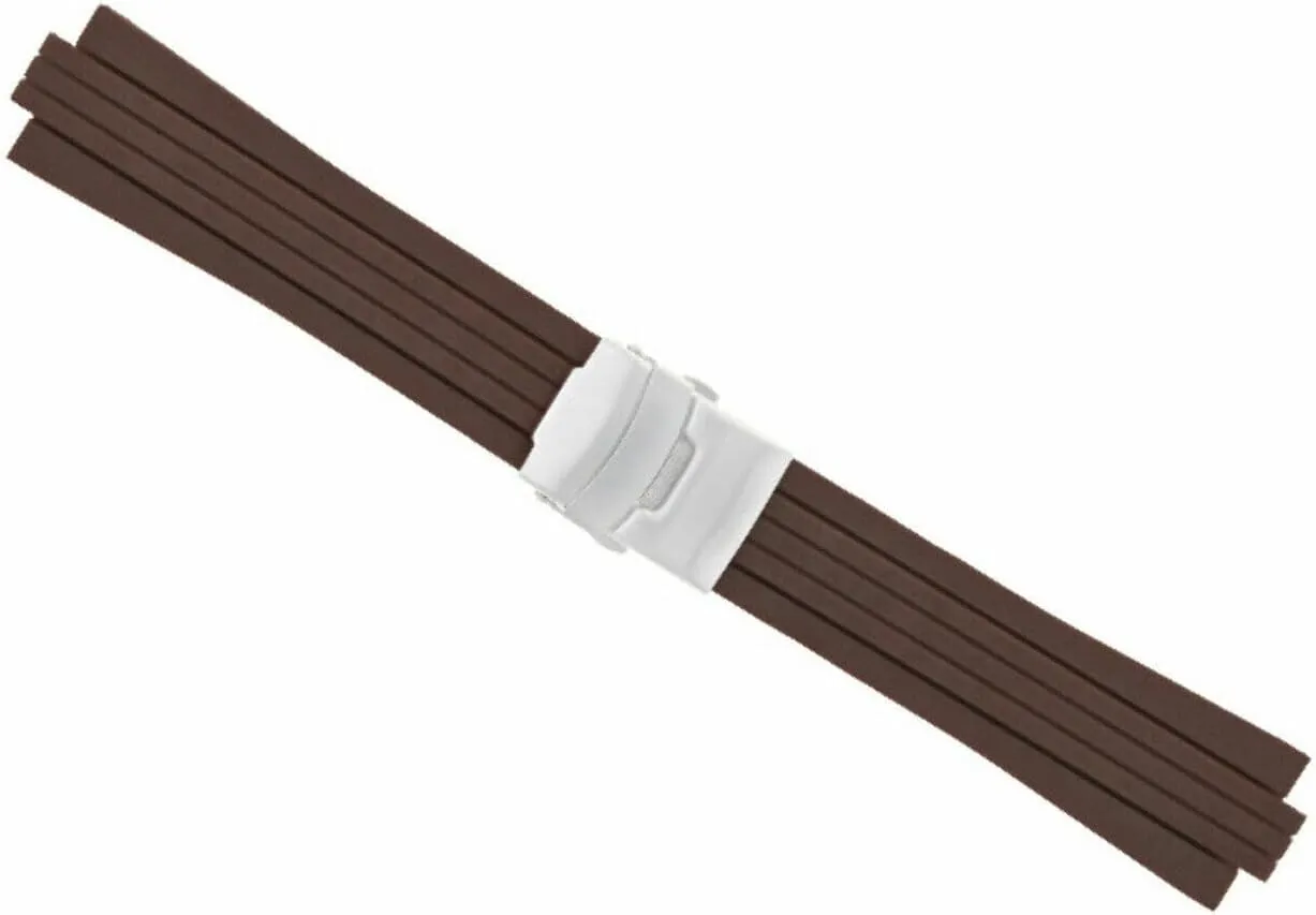 23-24MM Soft Rubber Diver Strap Band Ribbed for ORIS TT1/TT2 F1 Watch 10MM-11MM