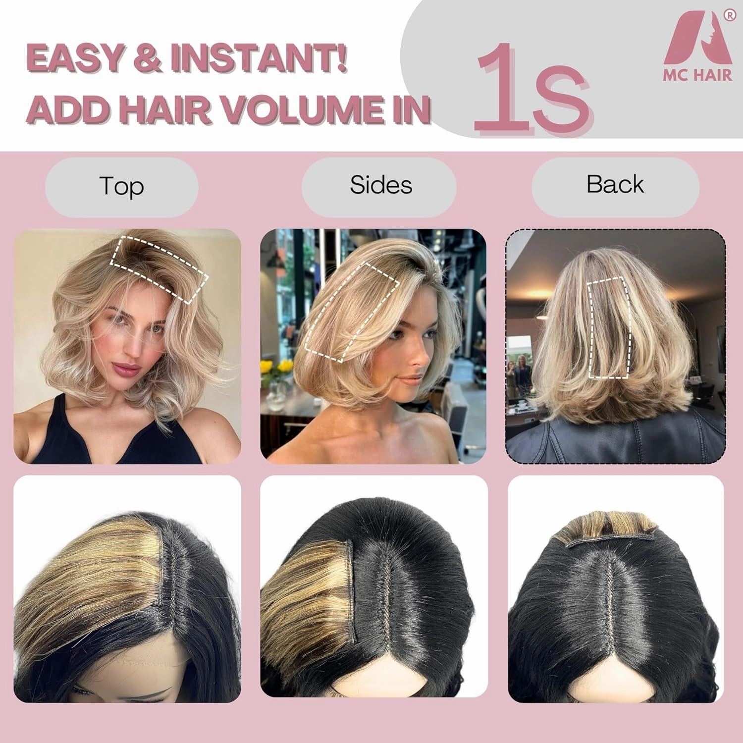 2 Pcs Short Clip in Hair Extensions, Human Hair Clip in Extensions for Women 6 inch Honey Blonde