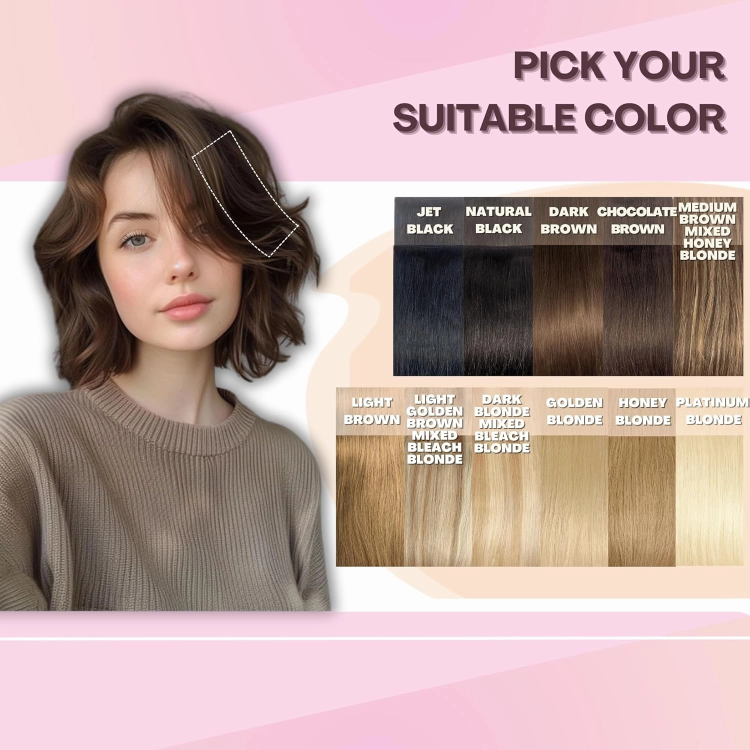 2 Pcs Short Hair Extensions, Human Hair Clip in Extensions, Real Hair Extensions Clip in Human Hair, Hair Pieces for Women 6 inch Light Golden Brown Mixed Bleach Blonde