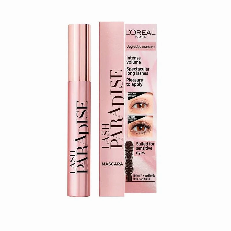 2pk SET L'Oreal Paris Lash Paradise Mascara Black and Matte Lipstick 230 Shopping Spree