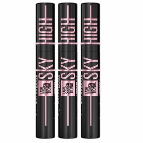 3x Maybelline Lash Sensational Sky High Washable Mascara 7.2ml Cosmic Black