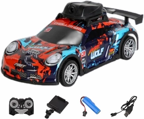 4CH 1:16 High Speed 2.4GHz Race Car with Camera, Long Lasting Electric RC Car with Led Light,Gift for Adults & Teens