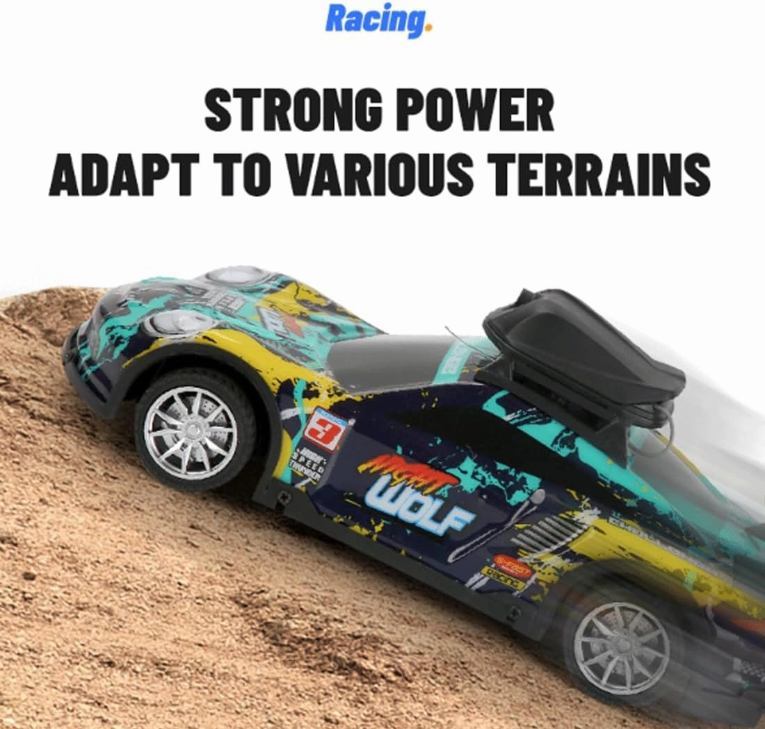 4CH 1:16 High Speed 2.4GHz Race Car with Camera, Long Lasting Electric RC Car with Led Light,Gift for Adults & Teens