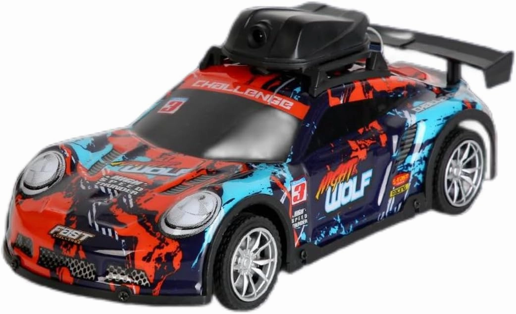 4CH 1:16 High Speed 2.4GHz Race Car with Camera, Long Lasting Electric RC Car with Led Light,Gift for Adults & Teens
