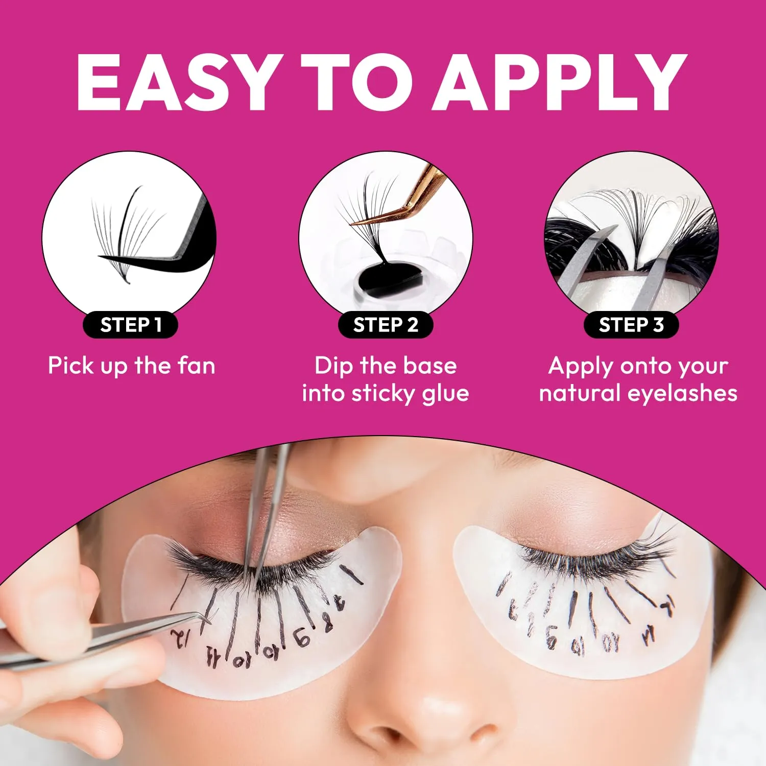 500 Wispy Promade Fans - 9D 0.05 Size 12mm Curl CC - Natural Wispy Lashes Loose Premade Lash Fans for Eyelash Extensions Handmade Pre Made Eyelashes for Spiky, Volume, Natural Look
