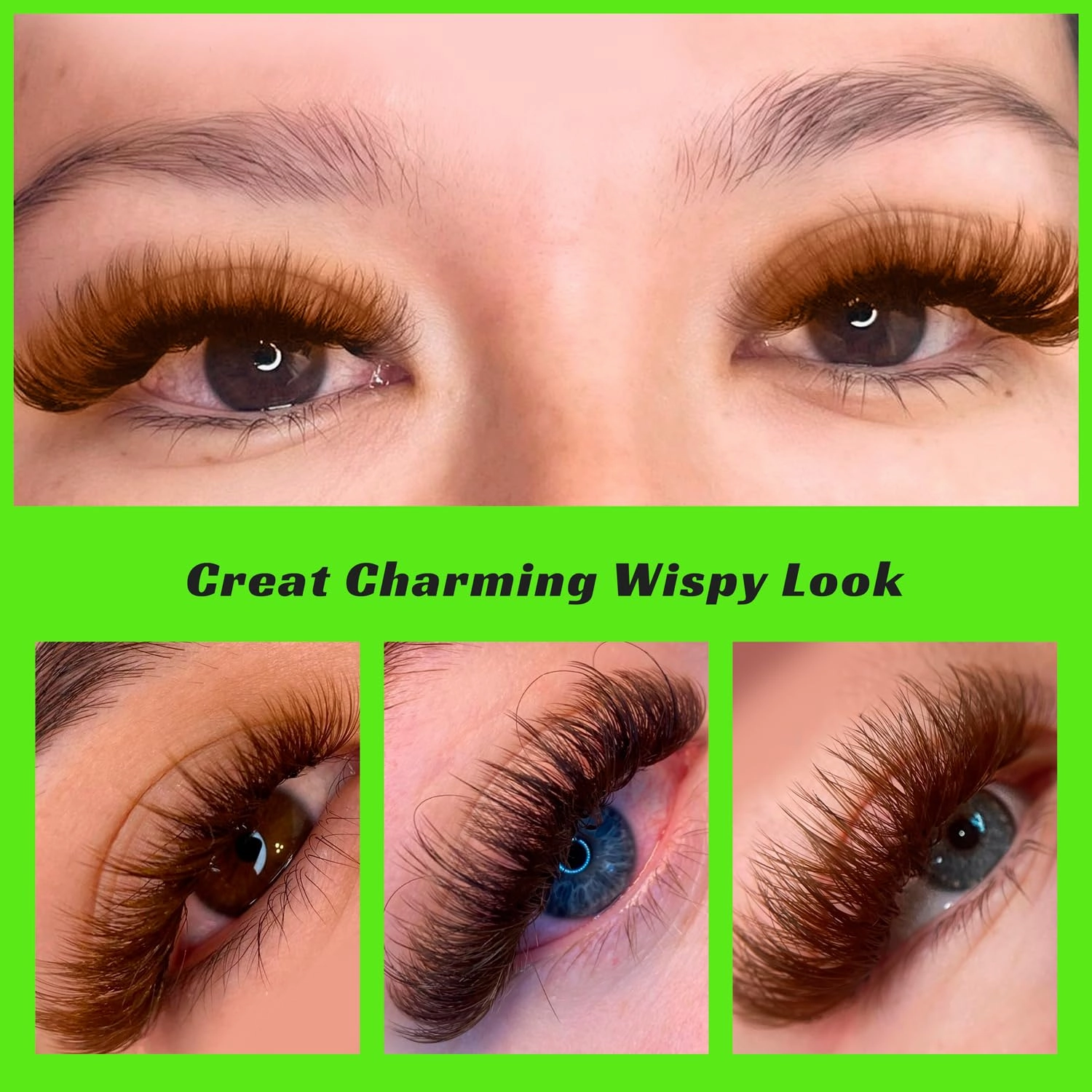 500 Premade Fans Eyelash Extensions 8-15mm Mixed Length Brown Promade Lash Fans D Curl Premade Fans Pointed Thin Base Handmade Volume Premade Lash Extensions Fans(Brown,10D-0.07-D-8-15MM)