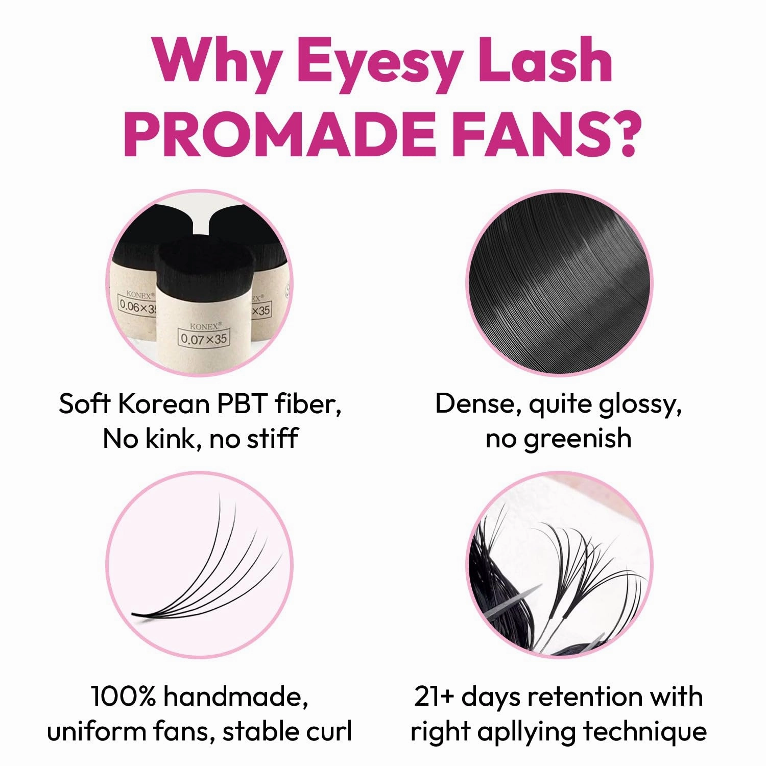 600 Easy Promade Fans - 5D 0.07 Curl CC Mixed Lengths 8-16mm - Ultra Speed 20 Lines Eyelash Trays Volume Premade Lash Fans Handmade Pre Made Eyelash Extensions Fluffy Soft Pointy Base