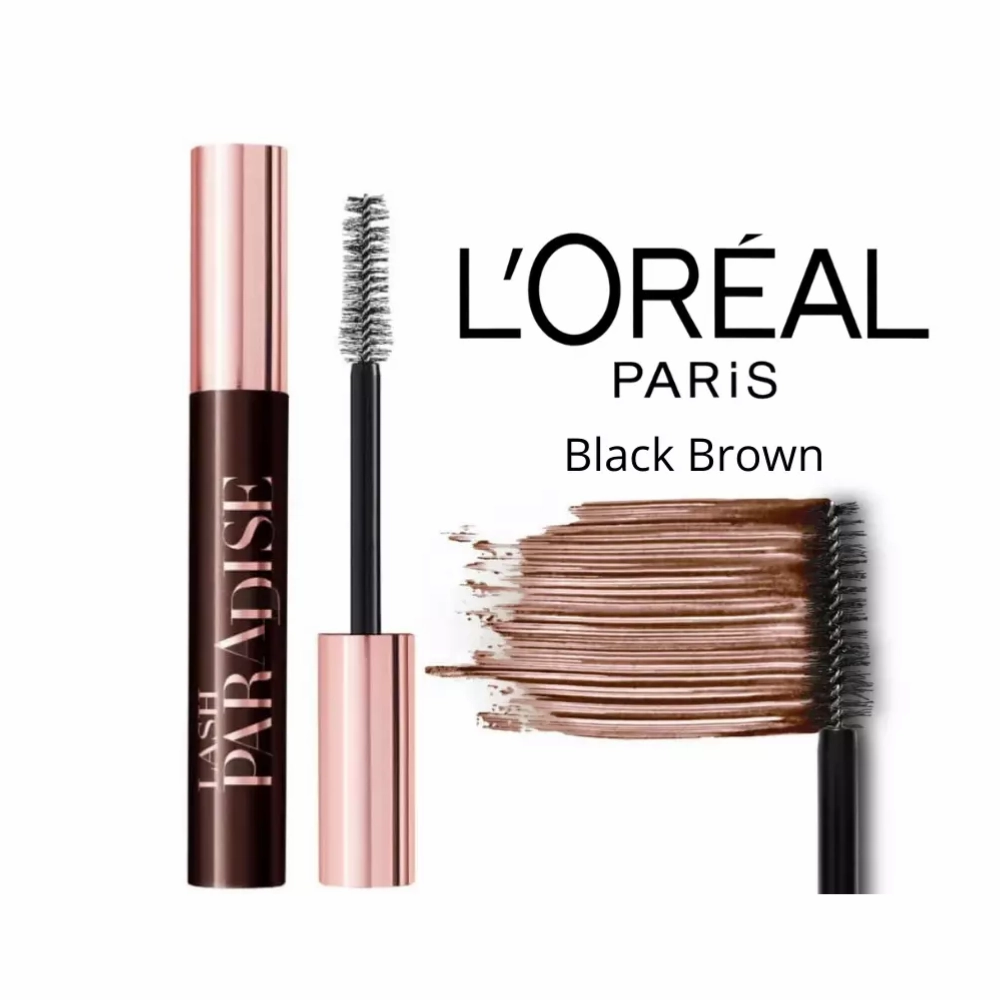 9x L'Oreal Paris Lash Paradise Mascara 6.4ml Black Brown