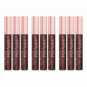 9x L'Oreal Paris Lash Paradise Mascara 6.4ml Black Brown