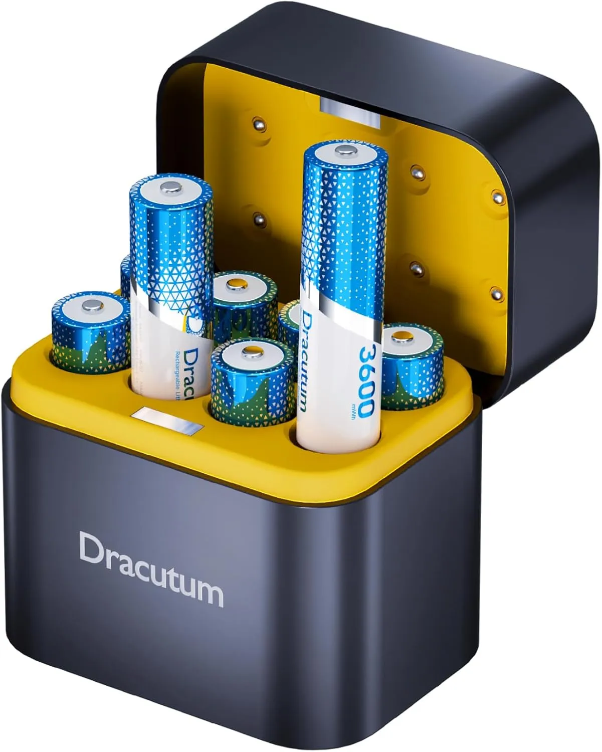 AA Rechargeable Batteries Lithium 8 Pack with Charger - 1.5V 3600mWh High Capacity Rechargeable AA Batteries, 2000 Cycles Long-Lasting Li-ion Doubel A Batteries for Blink Outdoor Camera
