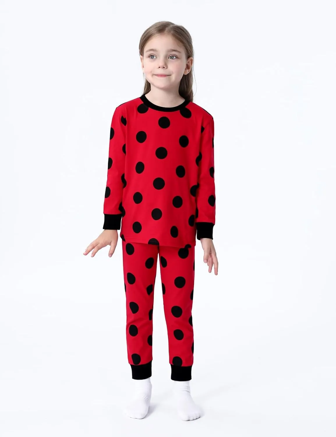 A&J DESIGN Cotton Printed Pajamas for 2-14 Years Kids, 2-Piece Pjs Set