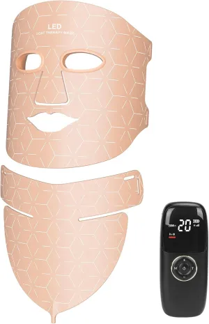 AAQ Red Light Therapy for Face -Led Face Mask Light Therapy with Pure Light Boost, Red Light Mask for Face & Neck Device with Long-Lasting Power Supply, Rechargeable & Portable for Home Use