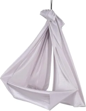 Aerial Silk, Yoga Hammock Strength Training Inversion Equipment Safe Breathable Elastic Hammock Yoga Swing for Yoga Swing, Yoga Sling, Aerial Dance, Yoga Starter Kit for All, Grey