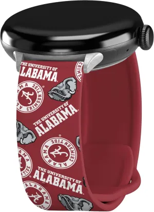 Affinity Bands Alabama Crimson Tide HD Watch Band Compatible with Google Pixel Watch (Short Random)