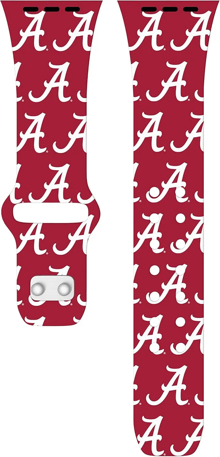 Affinity Bands Alabama Crimson TideHD Combo Package Compatible with Apple Watch and AirPods Gen 1 & 2 (Repeating)