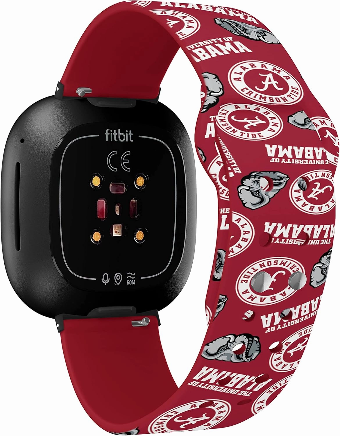 Affinity Bands Alabama Crimson TideHD Watch Band Compatible with Fitbit Versa 3 and Sense