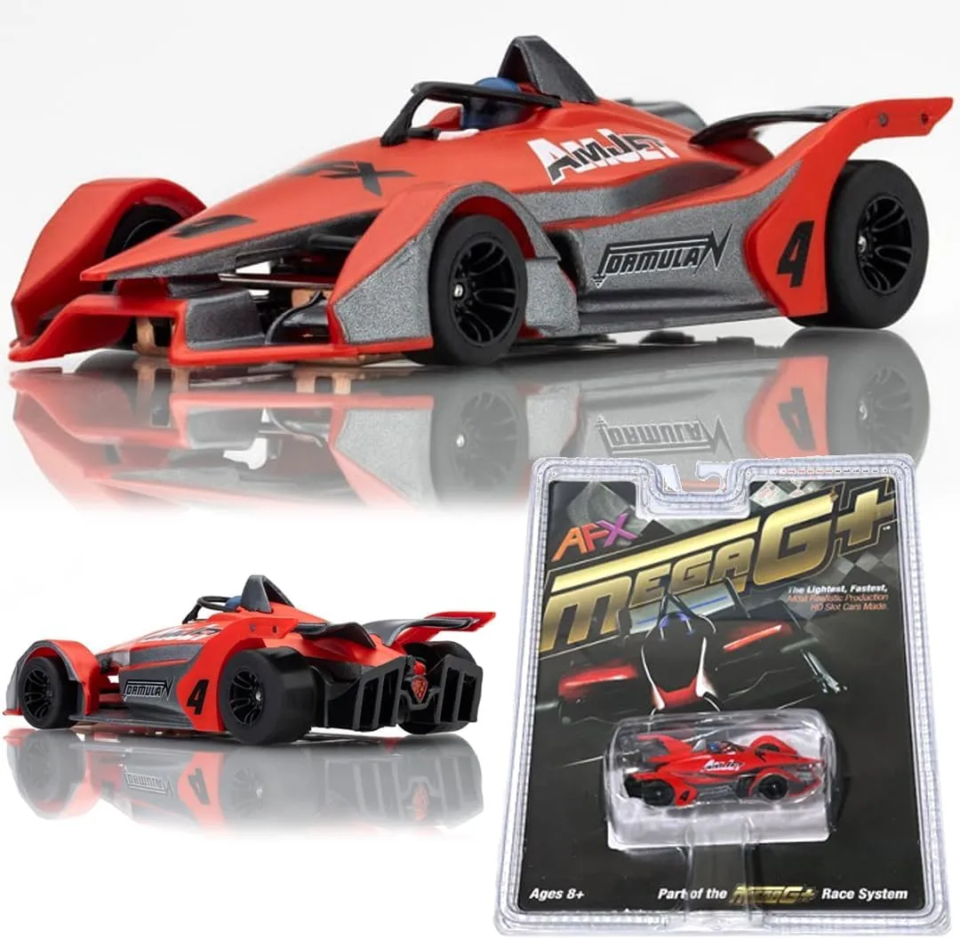 AFX 22066 Mega-G  Formula N #4 Red/Grey HO Slot Car