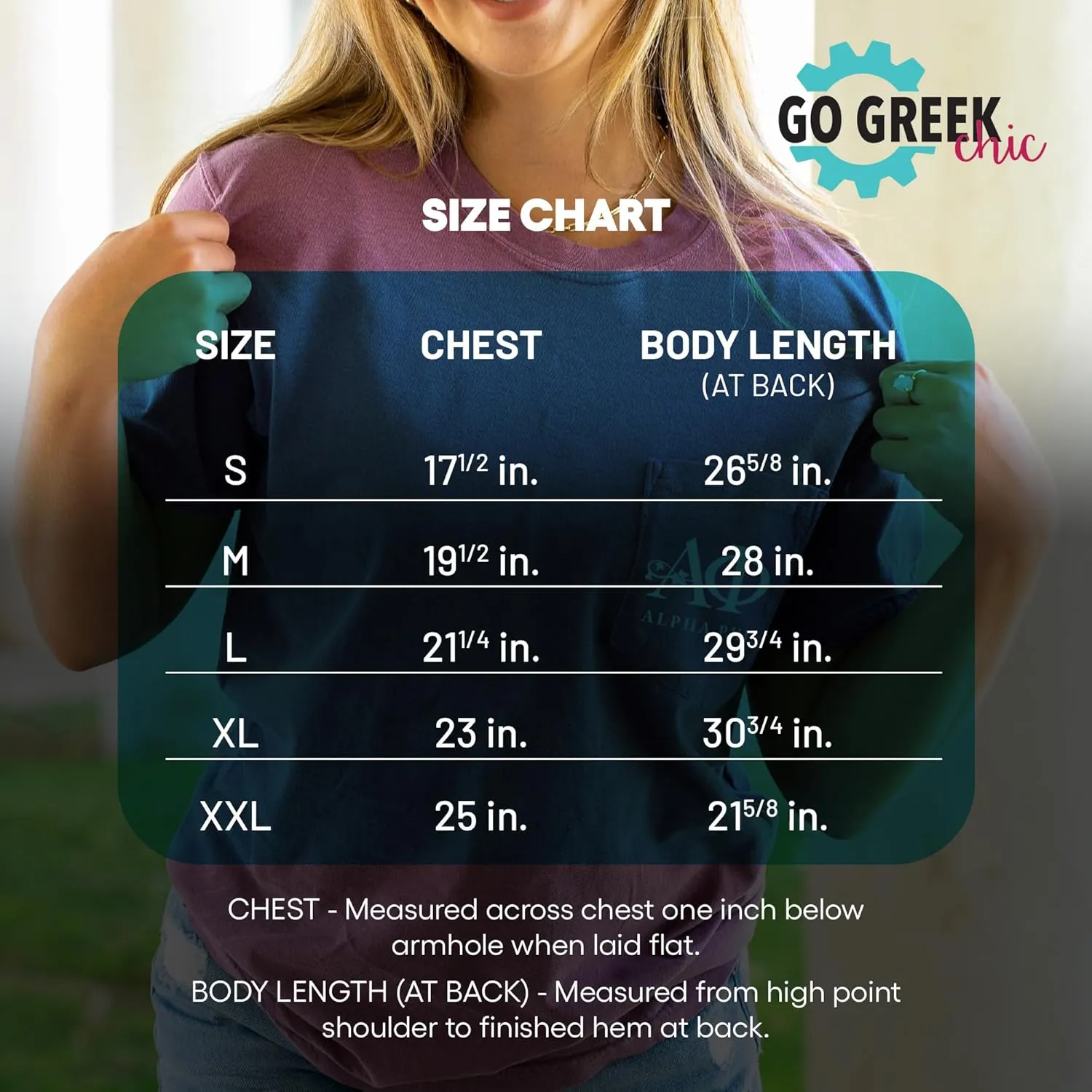 Alpha Chi Omega Mom Shirt | Sorority Comfort Colors Pocket Tee