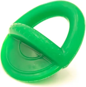 Alpha - Pacifier - Durable Long-Lasting Rubber Dog Fetch Chew Toy for Training - Choose Your Color - 6" L × 3" W × 4" H (Green)