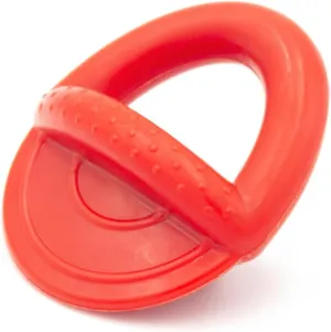 Alpha - Pacifier - Durable Long-Lasting Rubber Dog Fetch Chew Toy for Training - Choose Your Color - 6" L × 3" W × 4" H (Red)