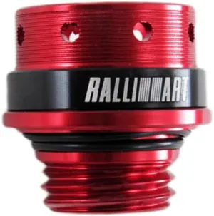 Aluminum Alloy Car Gas Engine Oil Filler Cap Plug Cover Compatible with Mitsubishi Outlander Lancer Montero Raider Galant 3000GT (Red)