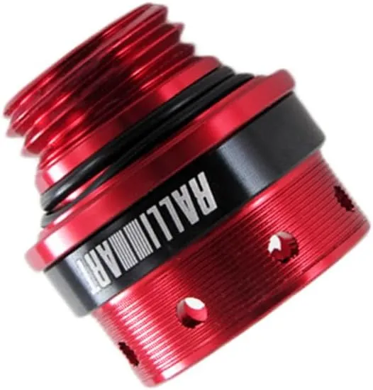 Aluminum Alloy Car Gas Engine Oil Filler Cap Plug Cover Compatible with Mitsubishi Outlander Lancer Montero Raider Galant 3000GT (Red)