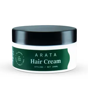 Ar'ata Styling Hair Cream (100 GM) | For All Hair Types | Boosts Moisture | Reduces Frizz & Tames Flyaways, White