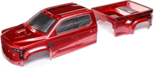 ARRMA Big Rock 6S BLX Painted Decaled Trimmed Body - Red, ARA411027