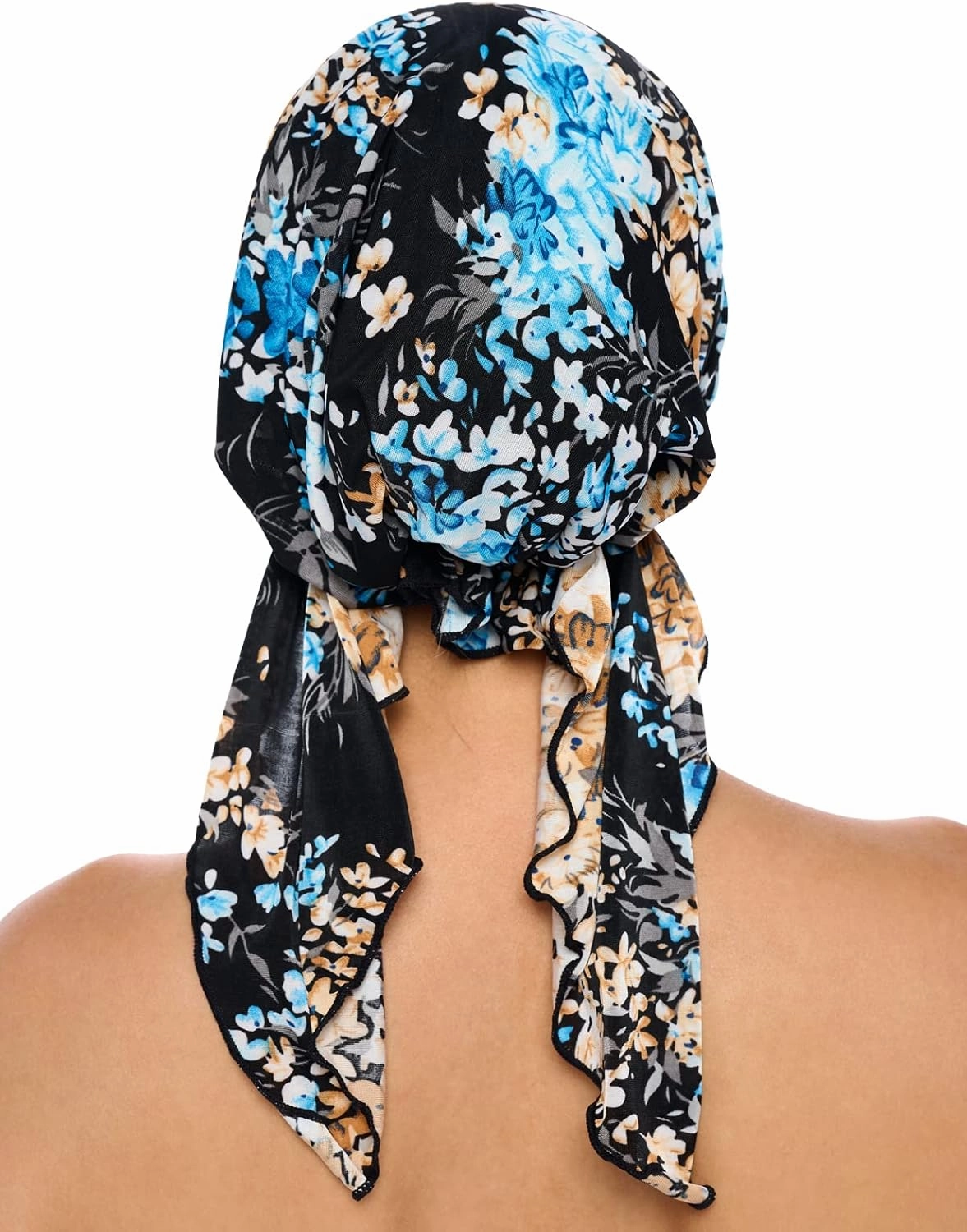 Ashford & Brooks Pre Tied Bandana Turban Chemo Head Scarf Sleep Hair Cover Hat