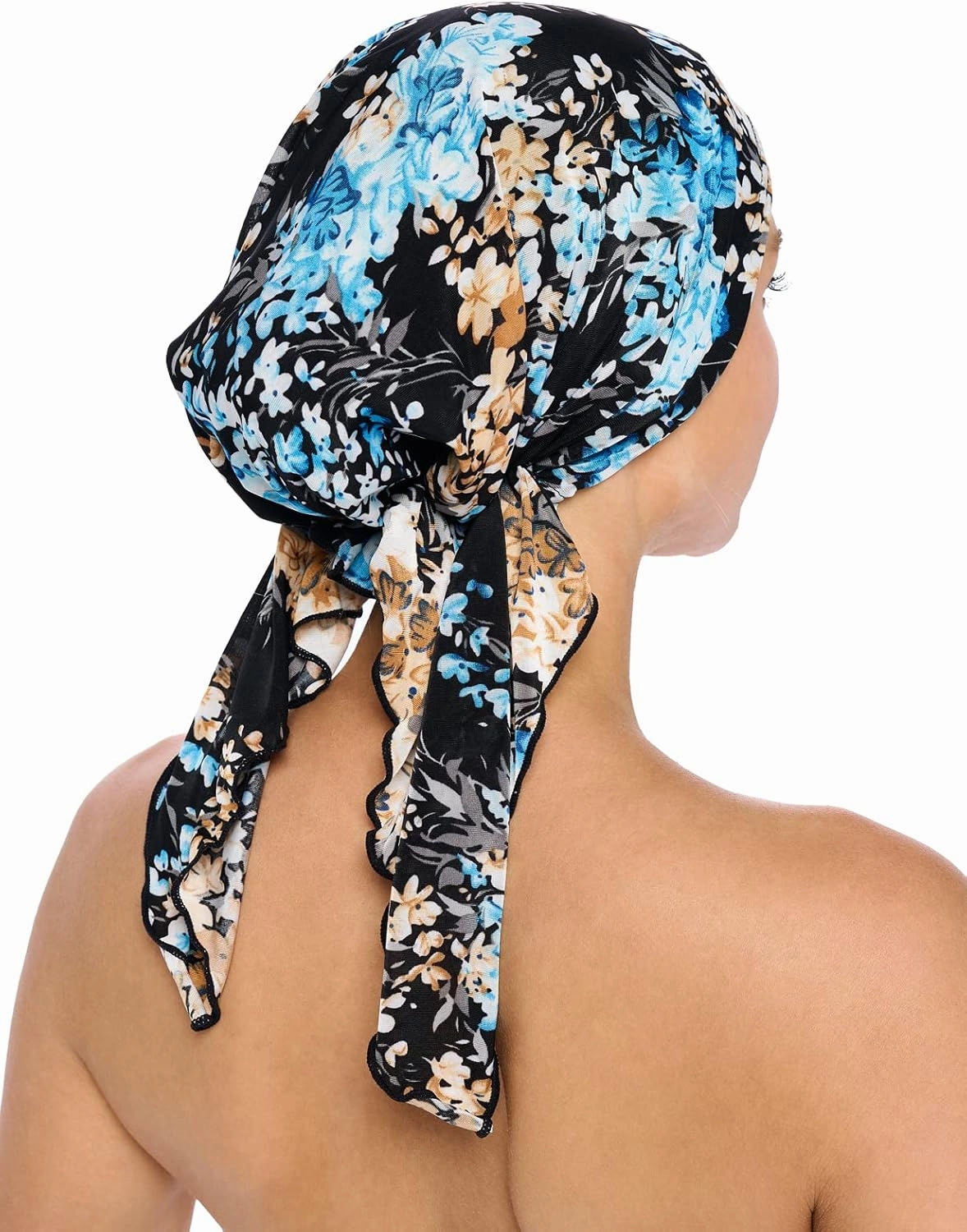 Ashford & Brooks Pre Tied Bandana Turban Chemo Head Scarf Sleep Hair Cover Hat