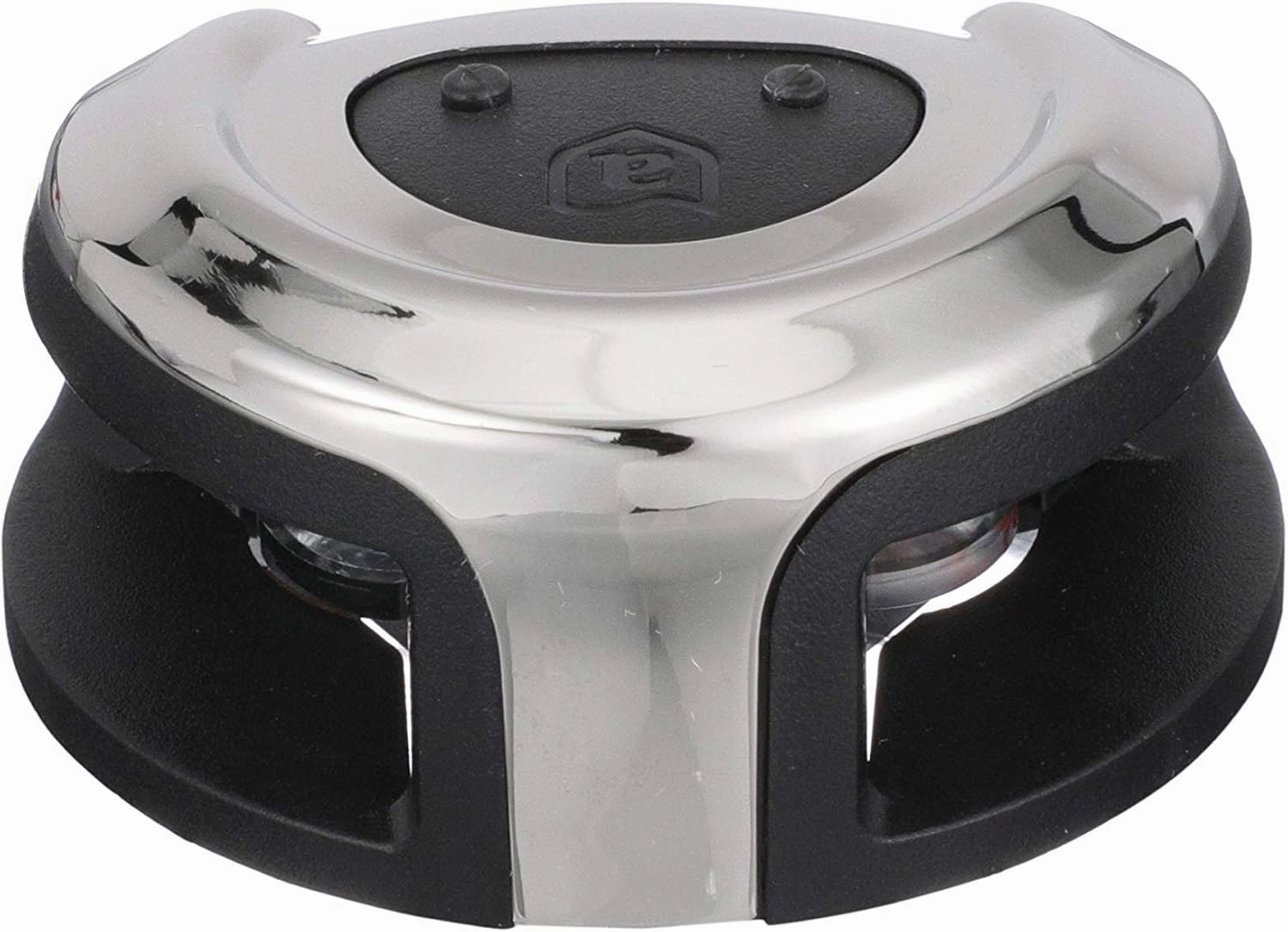 Attwood NV2002SS-7 LightArmor 2-Mile Navigation Lights, Deck Mount, Round, Bi-Color, LED Lighting, Stainless Housing