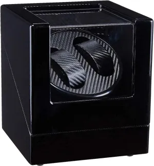 Automatic Watch Winder,Watches And Jewelry Automatic Double Watch Winder Box Wood Shell Piano Paint Exterior Silent Motor For Men'S And Ladies Wrist Watch Beautiful Home