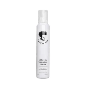 Avenue Man Argan Oil Mousse - Thickening & Volumizing Mousse for Men - Strong Hold, Frizz Control & Humidity Resistance - Herbal-Infused Mens Hair Foam - Long-Lasting Hair Mousse for Men (6.0 oz)