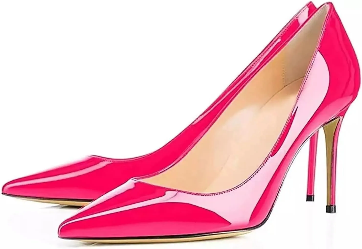 Axellion Women's Closed Toe Stiletto Pumps, Pointed Toe High Heels for Wedding, Prom, Office & Daily Wear