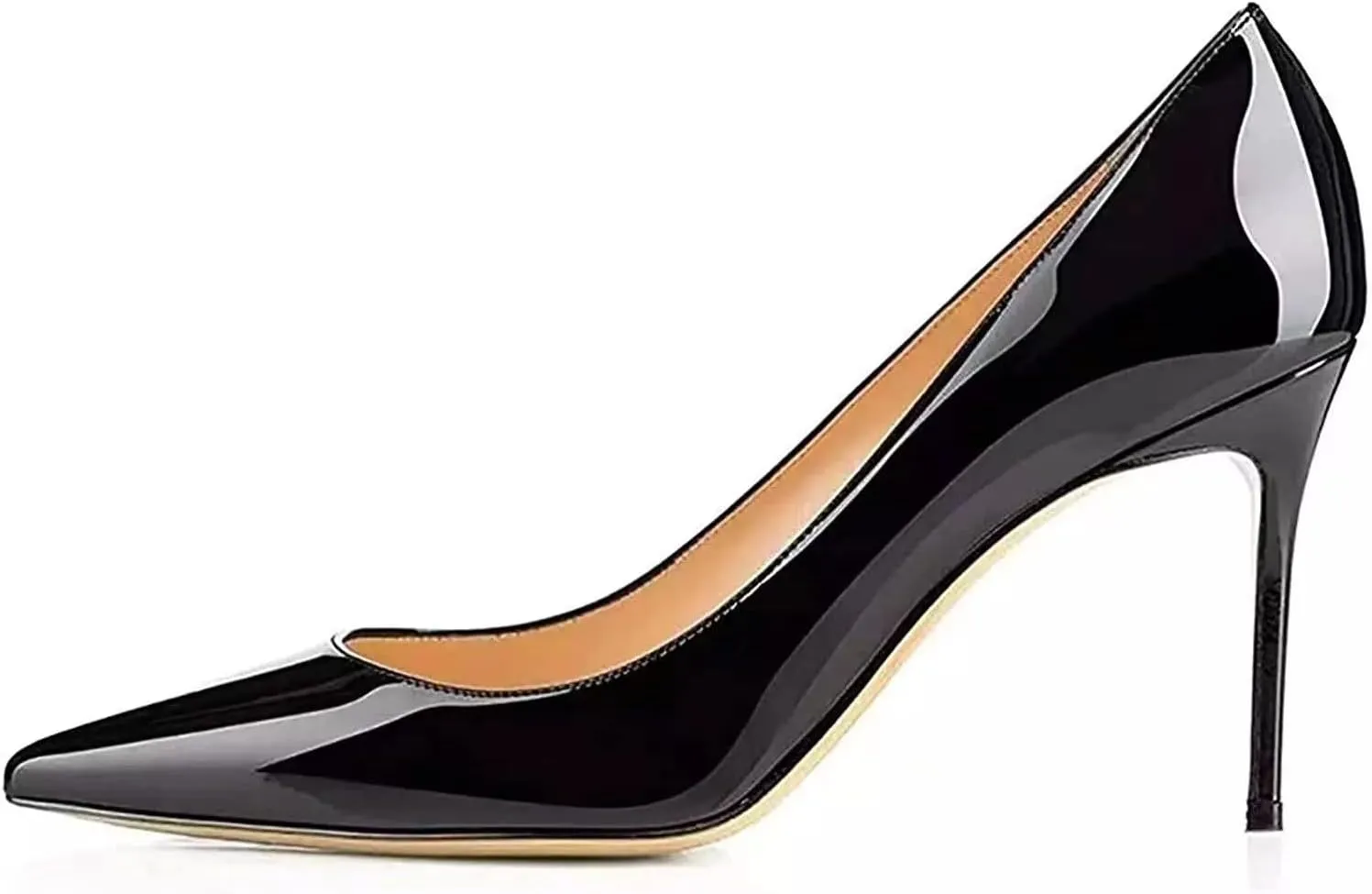 Axellion Women's Closed Toe Stiletto Pumps, Pointed Toe High Heels for Wedding, Prom, Office & Daily Wear