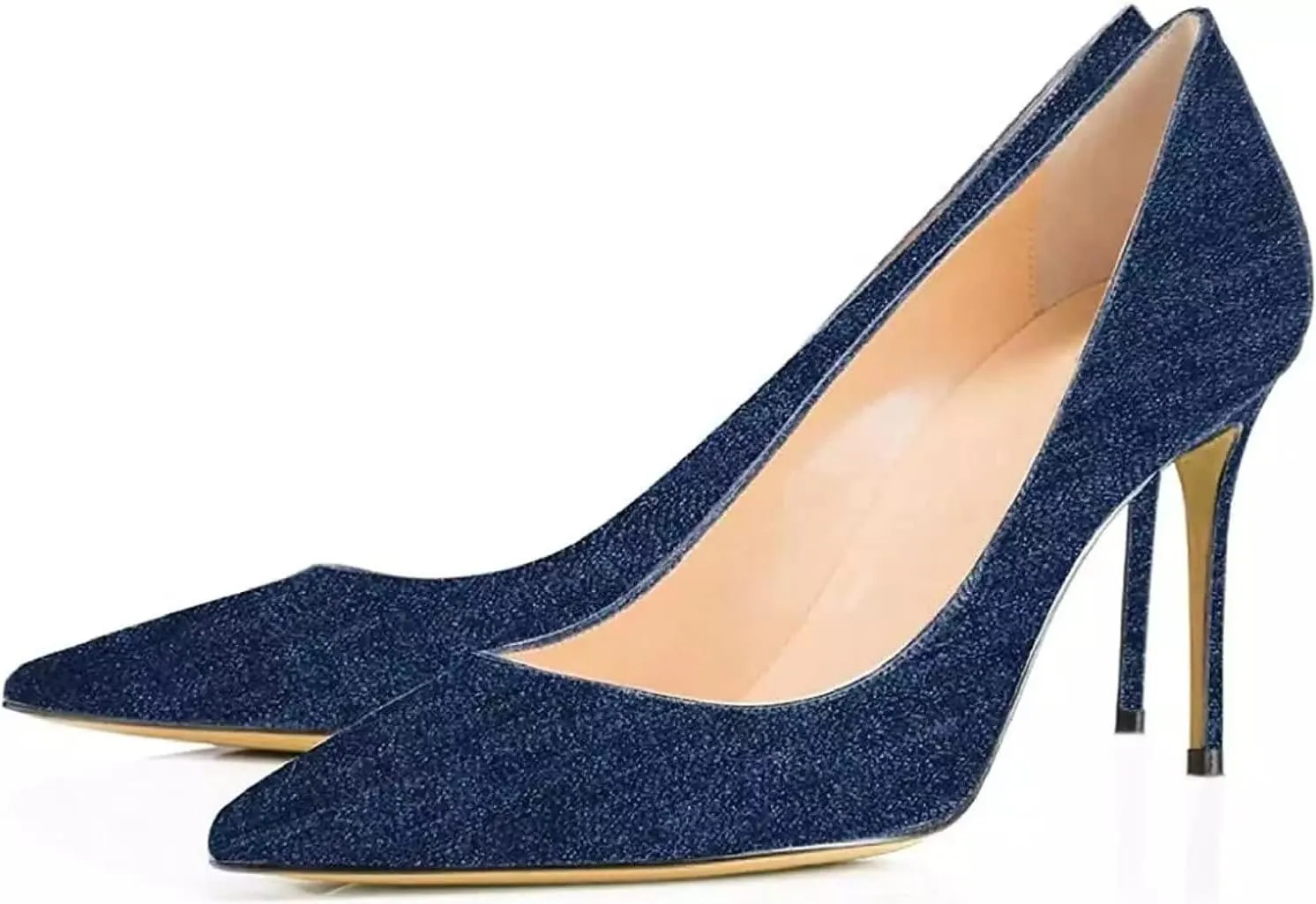 Axellion Women's Closed Toe Stiletto Pumps, Pointed Toe High Heels for Wedding, Prom, Office & Daily Wear