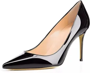 Axellion Women's Closed Toe Stiletto Pumps, Pointed Toe High Heels for Wedding, Prom, Office & Daily Wear
