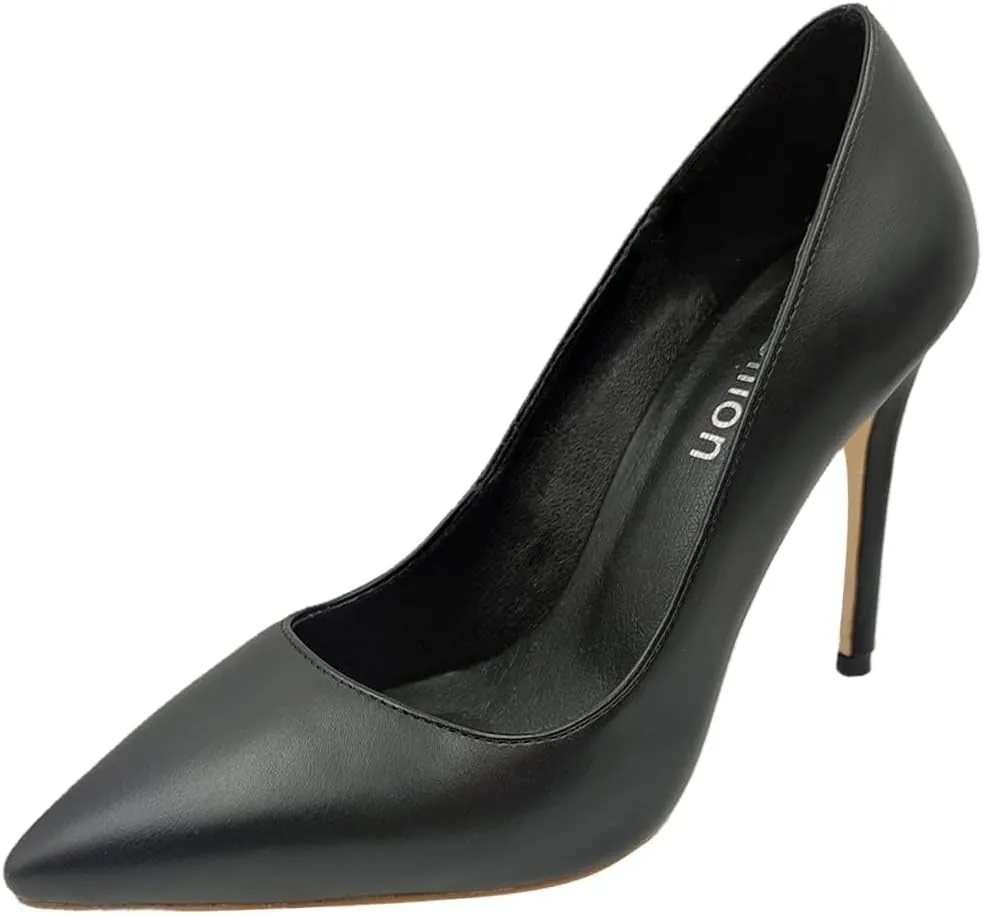 Axellion Women's Closed Toe Stiletto Pumps, Pointed Toe High Heels for Wedding, Prom, Office & Daily Wear