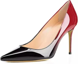 Axellion Women's Closed Toe Stiletto Pumps, Pointed Toe High Heels for Wedding, Prom, Office & Daily Wear