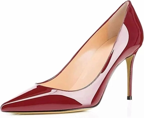Axellion Women's Closed Toe Stiletto Pumps, Pointed Toe High Heels for Wedding, Prom, Office & Daily Wear