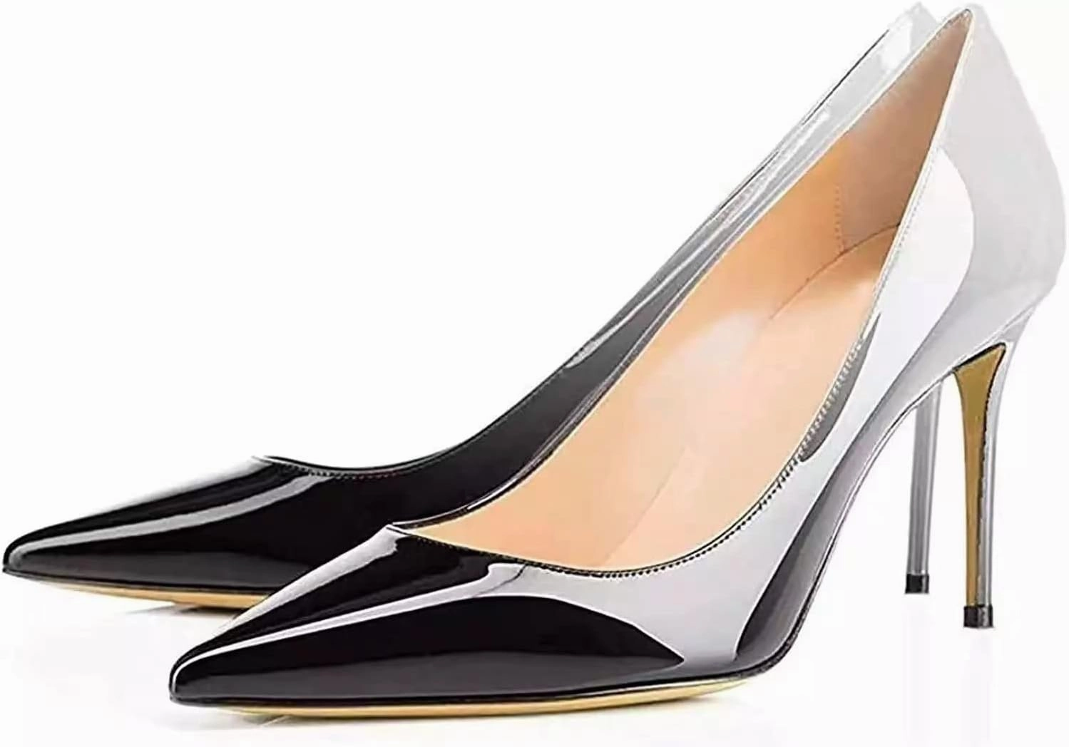 Axellion Women's Closed Toe Stiletto Pumps, Pointed Toe High Heels for Wedding, Prom, Office & Daily Wear