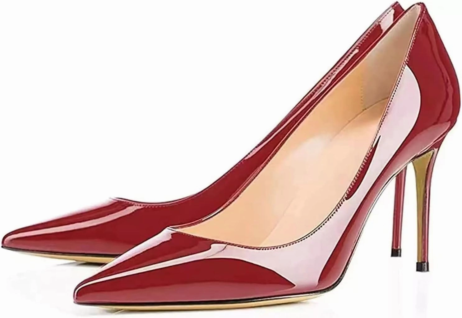 Axellion Women's Closed Toe Stiletto Pumps, Pointed Toe High Heels for Wedding, Prom, Office & Daily Wear