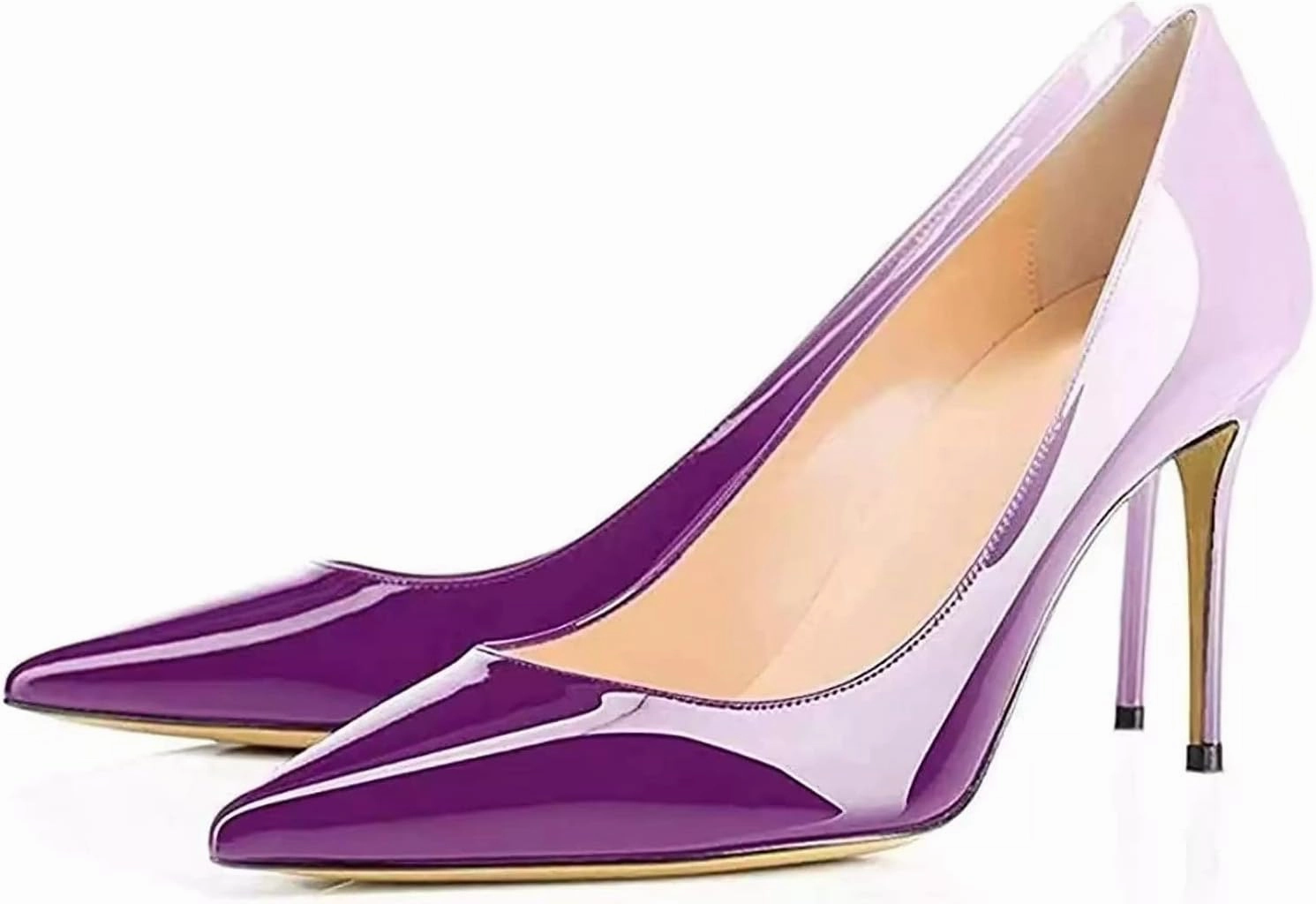Axellion Women's Closed Toe Stiletto Pumps, Pointed Toe High Heels for Wedding, Prom, Office & Daily Wear